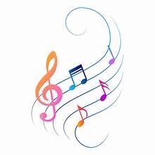 colorful music notes
